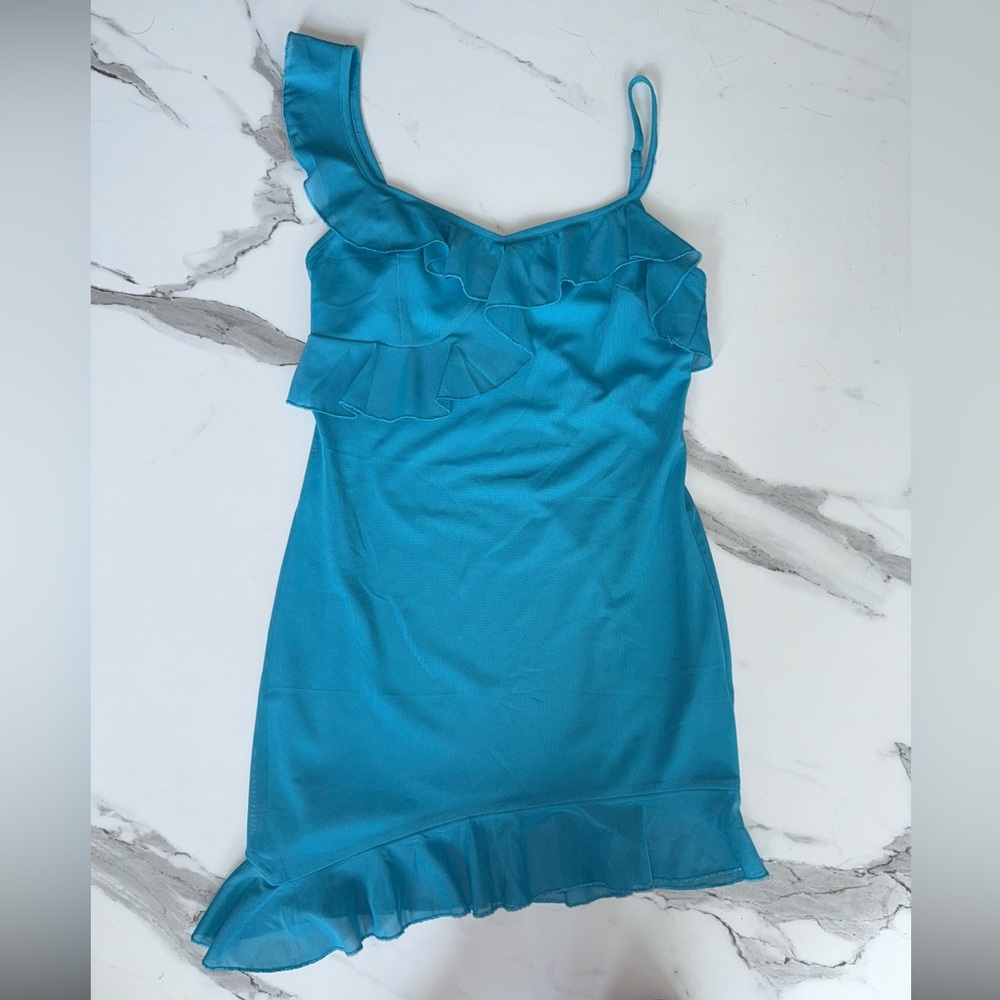 Ruffle One-Shoulder Dress